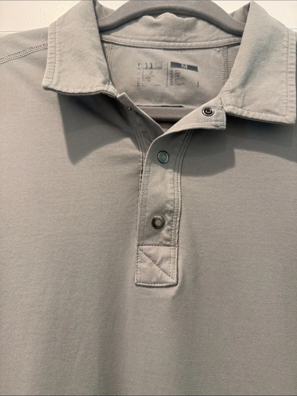 5.11 Tactical Men's Short-Sleeve Polo - Light Gray